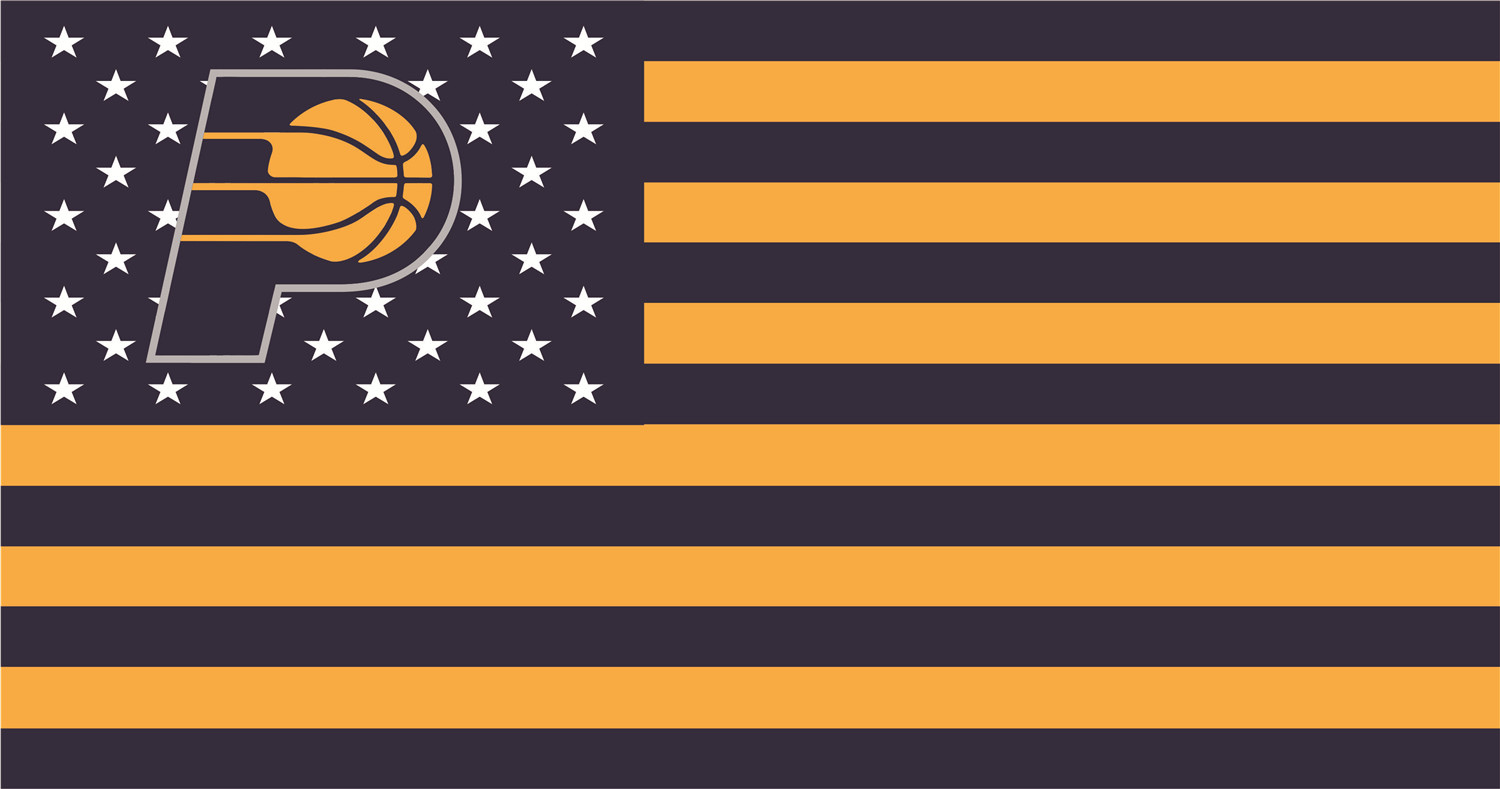 Indiana Pacers Flags fabric transfer